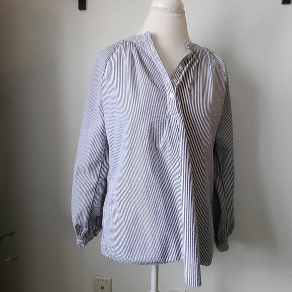TIME AND TRU | STRIPE BLOUSE | SIZE SMALL - Picture 2 of 10